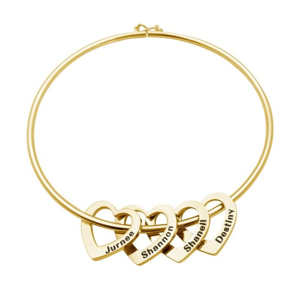 bangle personalized names heart beads bracelet stainless steel jewelry gift for mom girlfriend, Black
bangle personalized names heart beads bracelet stainless steel jewelry gift for mom girlfriend, Black