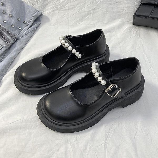 retro small leather shoes women's british sandals 2021 summer thin thick-heeled shallow, Black
retro small leather shoes women's british sandals 2021 summer thin thick-heeled shallow, Black