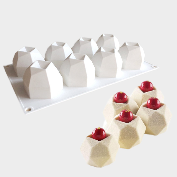 baking moulds 8 cavity diamond polygonal silicone cake french dessert mousse pastry tray candle mold muffin sweety tools
baking moulds 8 cavity diamond polygonal silicone cake french dessert mousse pastry tray candle mold muffin sweety tools