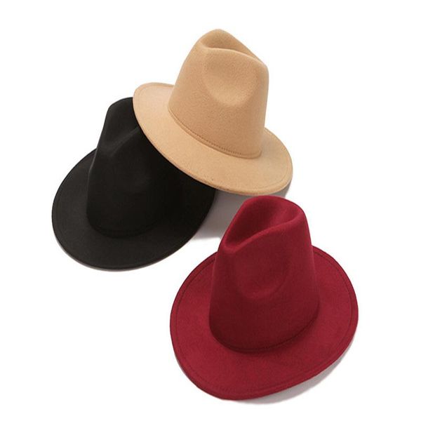wide brim hats fedora hat women autumn solid formal dress wedding camel black white felted classic jazz winter, Blue;gray
wide brim hats fedora hat women autumn solid formal dress wedding camel black white felted classic jazz winter, Blue;gray