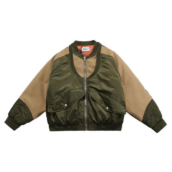 men's jackets high street streetwear zipper coats men hip hop cotton casual patchwork outwear harakuju, Black;brown
men's jackets high street streetwear zipper coats men hip hop cotton casual patchwork outwear harakuju, Black;brown