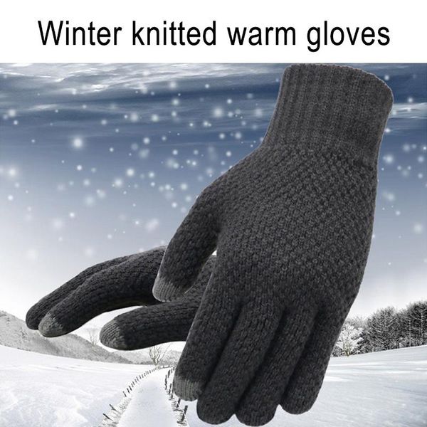 cycling gloves winter men knitted touch screen male mitten thicken warm wool cashmere solid business autumn, Black
cycling gloves winter men knitted touch screen male mitten thicken warm wool cashmere solid business autumn, Black