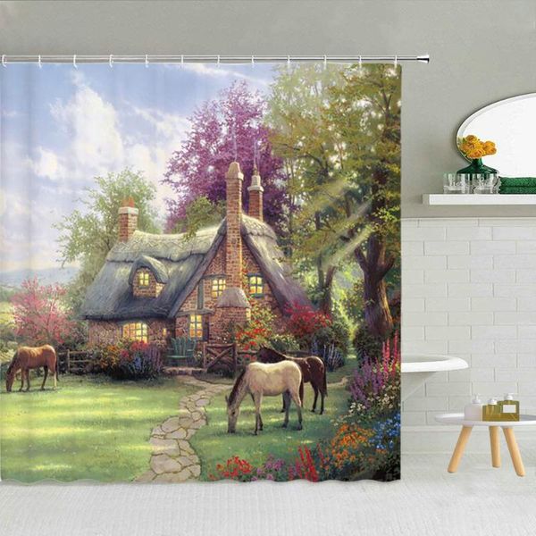 shower curtains european countryside rural scenery curtain vintage architecture farm mahe flower garden landscape bathroom decor
shower curtains european countryside rural scenery curtain vintage architecture farm mahe flower garden landscape bathroom decor
