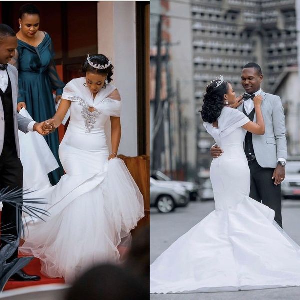 elegant white mermaid wedding dresses with wrap bridal gowns lace applique customise crystal second reception dress
elegant white mermaid wedding dresses with wrap bridal gowns lace applique customise crystal second reception dress