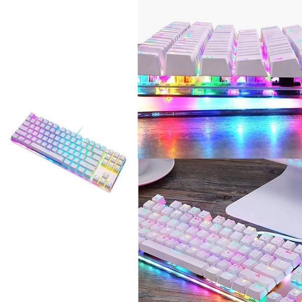 gaming mechanical keyboard usb wired 87 keys with rgb backlight for pc computer gamer keyboards
gaming mechanical keyboard usb wired 87 keys with rgb backlight for pc computer gamer keyboards