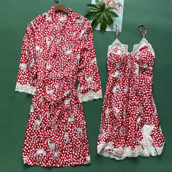 women's sleepwear kimono robe set print nightwear female burgundy short nightgown casual 2pcs sleep bathrobe gown intimate lingerie, Black;red
women's sleepwear kimono robe set print nightwear female burgundy short nightgown casual 2pcs sleep bathrobe gown intimate lingerie, Black;red