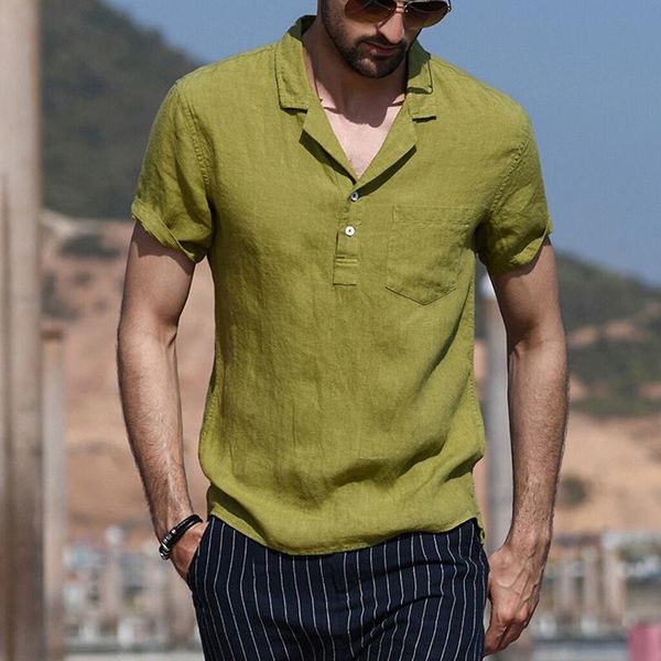 men's casual shirts loose solid color cotton linen shirt men short sleeve button lapel male 2021 summer fashion streetwear mens clothe, White;black
men's casual shirts loose solid color cotton linen shirt men short sleeve button lapel male 2021 summer fashion streetwear mens clothe, White;black