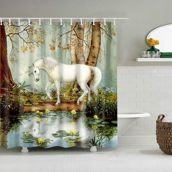 forest white horse shower curtain set with 12 hooks natural plants bathroom decoration washable polyester fabric curtains
forest white horse shower curtain set with 12 hooks natural plants bathroom decoration washable polyester fabric curtains