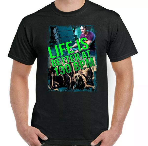 life is better at 130 bpm man dj dance music party rave djing techno, White;black
life is better at 130 bpm man dj dance music party rave djing techno, White;black