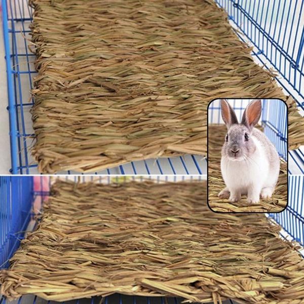 small animal supplies grass chew mat hamster guinea pig cage bed house pad