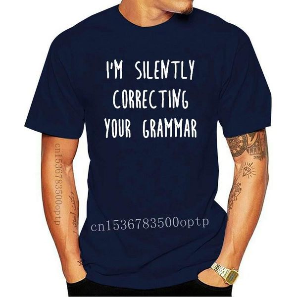 men's t-shirts i'm silently correcting your grammar-geek nerd t shirt men novelty cotton short sleeve funny tshirt summer t-shirt, White;black
men's t-shirts i'm silently correcting your grammar-geek nerd t shirt men novelty cotton short sleeve funny tshirt summer t-shirt, White;black
