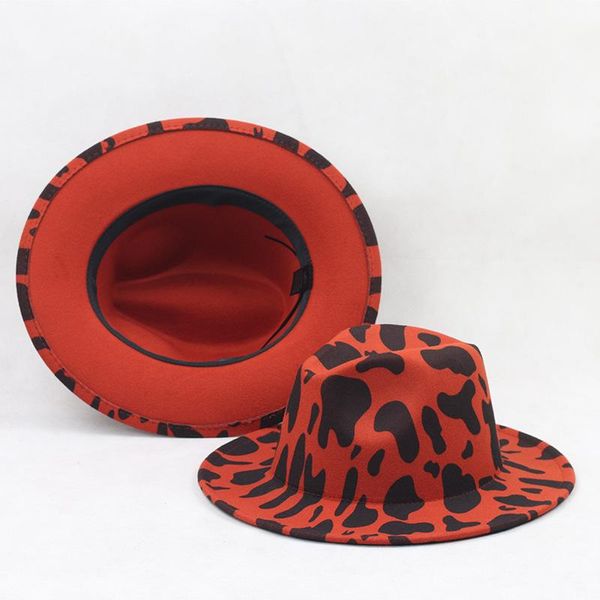 wide brim hats 2021 black white cow print fedora for women party festival dress men jazz cap goth vintage wedding hat, Blue;gray
wide brim hats 2021 black white cow print fedora for women party festival dress men jazz cap goth vintage wedding hat, Blue;gray