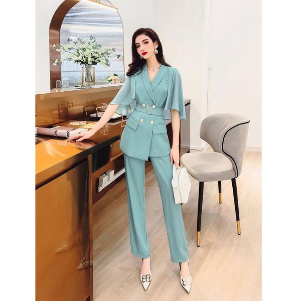 women's two piece pants women 2021 summer elegant office wear pant suits ol 2 set female double breasted blazer jacket & trousers suit, White
women's two piece pants women 2021 summer elegant office wear pant suits ol 2 set female double breasted blazer jacket & trousers suit, White