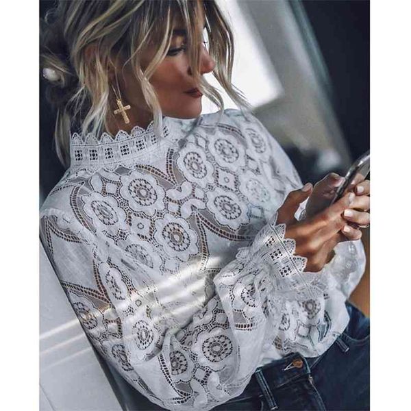 lace blouse white fashion full sleeve blusa feminina ladies vintage shirt vetidos mujer spring za 210719
lace blouse white fashion full sleeve blusa feminina ladies vintage shirt vetidos mujer spring za 210719