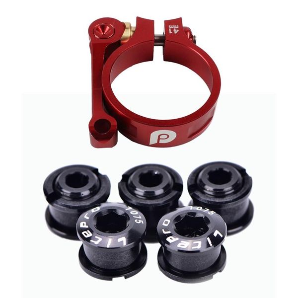 tools litepro 6 pcs bicycle accessories: 5 chainwheel screws double chainring bolt & 1 folding seatpost clamp
tools litepro 6 pcs bicycle accessories: 5 chainwheel screws double chainring bolt & 1 folding seatpost clamp
