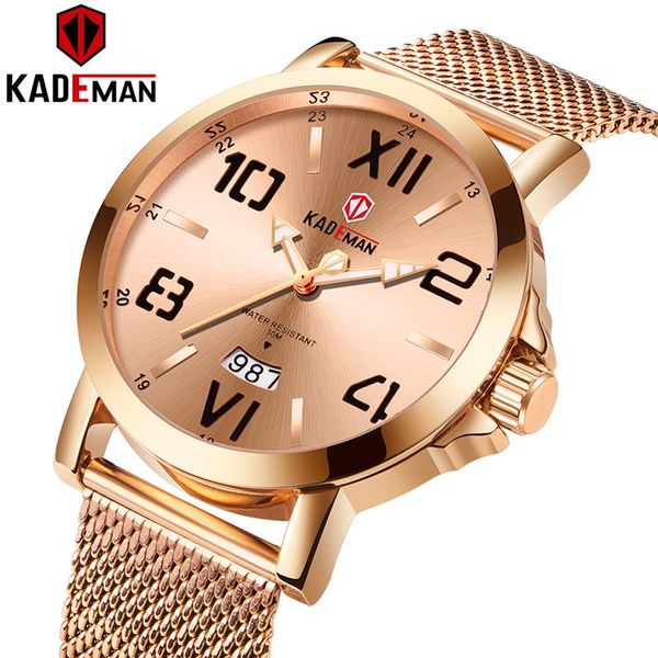 wristwatches kademan 2021 fashion men's watch 30m warterproof sports luxury mesh steel men wristwatch ultra-thin relogio masculino, Slivery;brown
wristwatches kademan 2021 fashion men's watch 30m warterproof sports luxury mesh steel men wristwatch ultra-thin relogio masculino, Slivery;brown