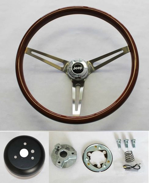1976-1995 jeep cj yj wrangler wood steering wheel high gloss grip finish 15"
1976-1995 jeep cj yj wrangler wood steering wheel high gloss grip finish 15"