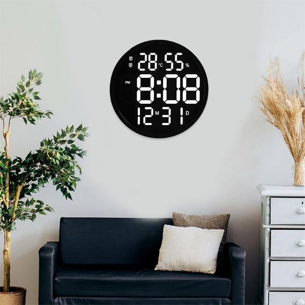 wall clocks clock, simple design living room led round digital display temperature and humidity date alarm s
wall clocks clock, simple design living room led round digital display temperature and humidity date alarm s