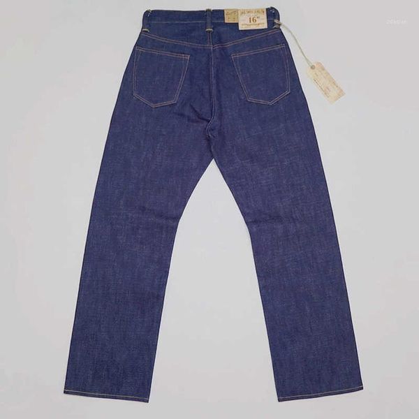 men's jeans vintage dong bob 16oz rigid red line selvage denim pants relaxed fit straight leg biker style for men, Blue
men's jeans vintage dong bob 16oz rigid red line selvage denim pants relaxed fit straight leg biker style for men, Blue