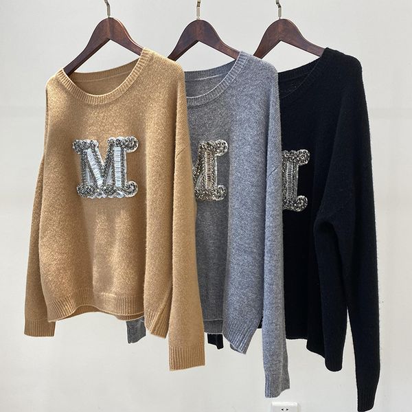 women's sweaters pullovers feminino outono/inverno novo strass contas grande três cores tripulação pescoço camisola de caxemira 1vu1, White;black
women's sweaters pullovers feminino outono/inverno novo strass contas grande três cores tripulação pescoço camisola de caxemira 1vu1, White;black