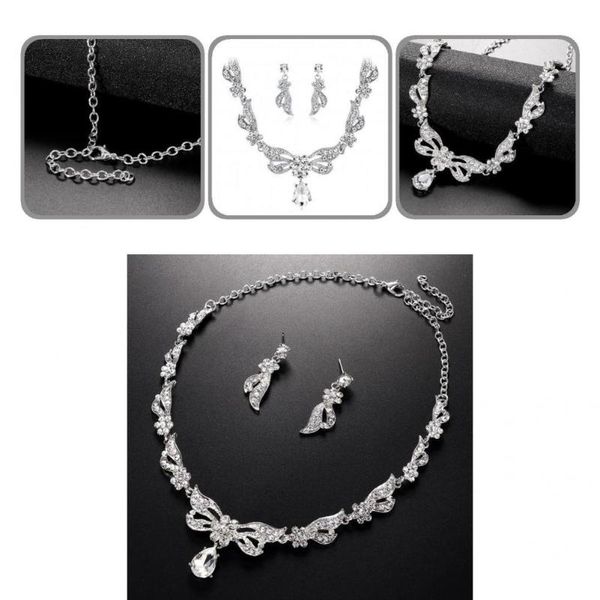 earrings & necklace jewelry 1 set trendy exaggerate lightweight female bridal rhinestone for prom, Silver
earrings & necklace jewelry 1 set trendy exaggerate lightweight female bridal rhinestone for prom, Silver