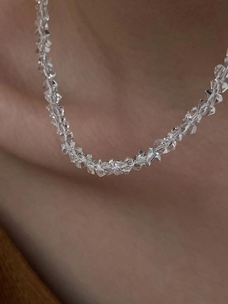 chokers 2021 transparent geometric irregular bead necklace minimalist glisten clavicle chain for women girls jewelry gifts, Golden;silver
chokers 2021 transparent geometric irregular bead necklace minimalist glisten clavicle chain for women girls jewelry gifts, Golden;silver