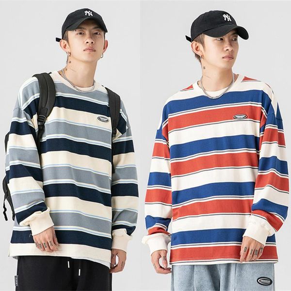 men's hoodies & sweatshirts 2021 autumn long sleeve loose mens clothing streetwear striped crewneck clothes women thin simple top, Black
men's hoodies & sweatshirts 2021 autumn long sleeve loose mens clothing streetwear striped crewneck clothes women thin simple top, Black