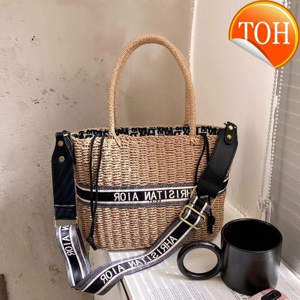 2021 new d-house grass woven tote large capacity letter embroidered vegetable basket wide shoulder strap portable messenger bag
2021 new d-house grass woven tote large capacity letter embroidered vegetable basket wide shoulder strap portable messenger bag