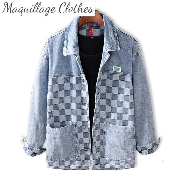 men's jackets fashion men hip hop plaid denim british cotton outwear coats male streetwear clothing 4kg8, Black;brown
men's jackets fashion men hip hop plaid denim british cotton outwear coats male streetwear clothing 4kg8, Black;brown