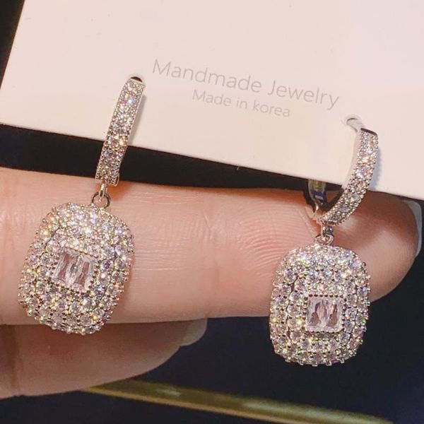 dangle & chandelier hibride trendy zircons cubic zircon drop earrings big square stone jewelry for wedding gift accessories, Silver
dangle & chandelier hibride trendy zircons cubic zircon drop earrings big square stone jewelry for wedding gift accessories, Silver