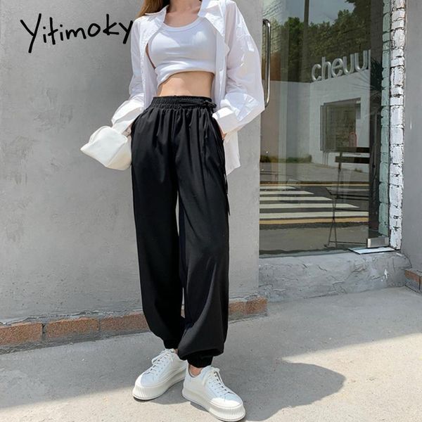 women's pants & capris yitimoky casual harem women summer 2021 streetwear lace up high waist loose korean fashion black apricot full le, Black;white
women's pants & capris yitimoky casual harem women summer 2021 streetwear lace up high waist loose korean fashion black apricot full le, Black;white