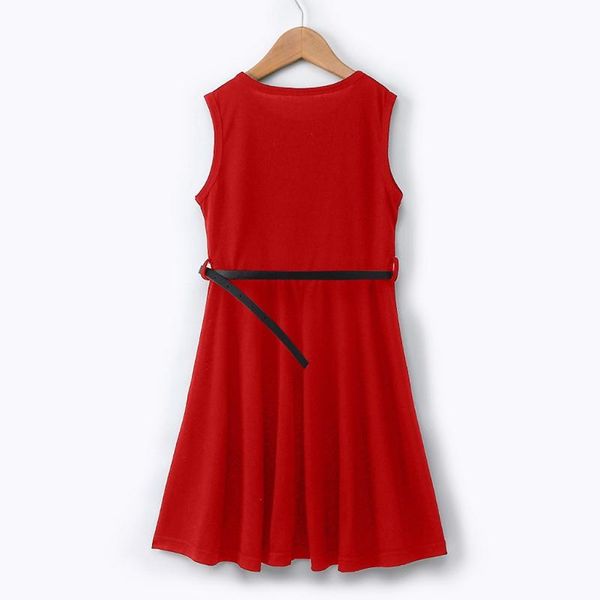 girl's dresses (3-14 years) children's sleeveless flared belt dress children kids girls party fit flare belted summer clothes, Red;yellow
girl's dresses (3-14 years) children's sleeveless flared belt dress children kids girls party fit flare belted summer clothes, Red;yellow