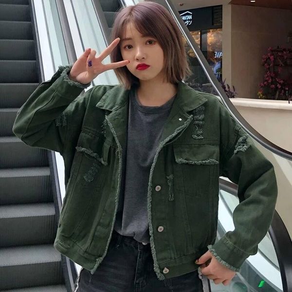 women's jackets 2021 spring and autumn style korean-style loose cowboy short jacket student gown versatile bf hong kong, Black;brown
women's jackets 2021 spring and autumn style korean-style loose cowboy short jacket student gown versatile bf hong kong, Black;brown