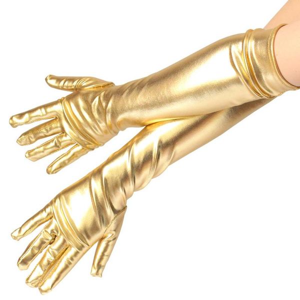 sports gloves 45cm long section patent leather pole dance stage performance etiquette clothing accessories drive dinner cosplay, Black
sports gloves 45cm long section patent leather pole dance stage performance etiquette clothing accessories drive dinner cosplay, Black