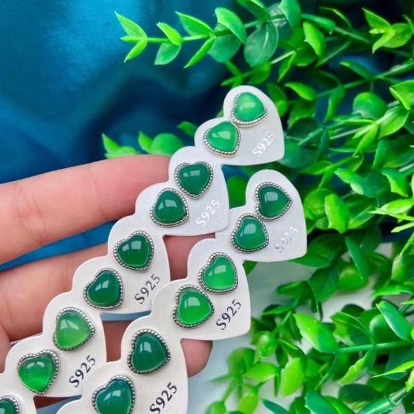 stud 10 pair 925 silver natural green chalcedony agate jade heart-shaped earrings for women girls charm gemstone, Golden;silver
stud 10 pair 925 silver natural green chalcedony agate jade heart-shaped earrings for women girls charm gemstone, Golden;silver