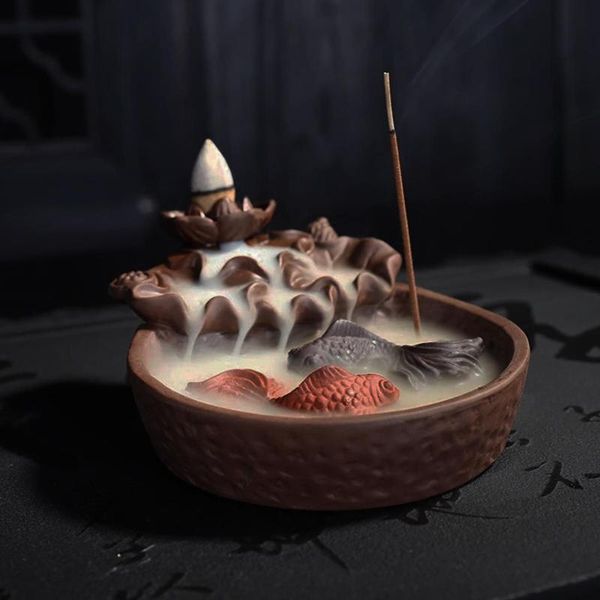 fish backflow incense burner censer stick holder decor gift zen buddhist cones fragrance lamps
fish backflow incense burner censer stick holder decor gift zen buddhist cones fragrance lamps