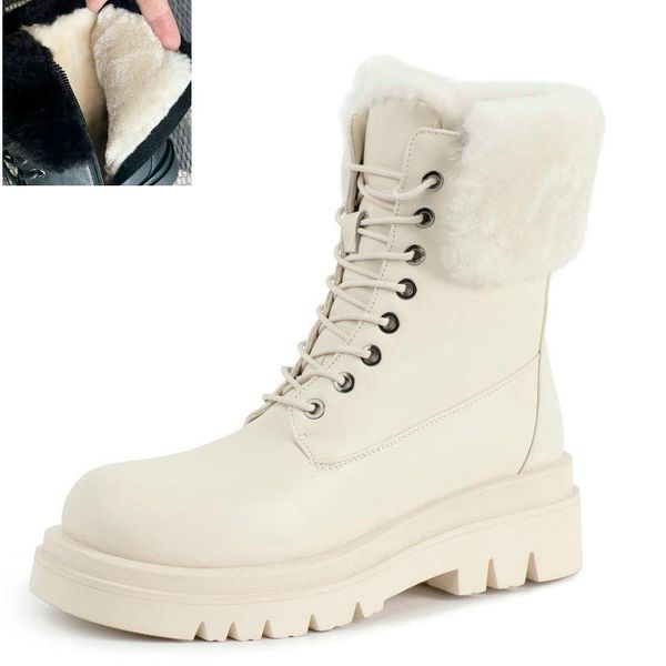 boots genuine leather snow winter fashion lace up nature wool keep warm women shoes big size 34-43, Black
boots genuine leather snow winter fashion lace up nature wool keep warm women shoes big size 34-43, Black