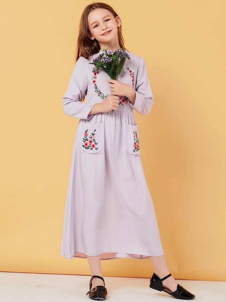 casual dresses kids long for muslim girl dubai abaya turkish kaftan embroidery dress caftan islamic clothing vestidos largos robe, Black;gray
casual dresses kids long for muslim girl dubai abaya turkish kaftan embroidery dress caftan islamic clothing vestidos largos robe, Black;gray