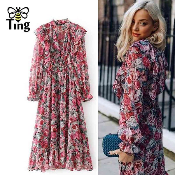 floral printing ruffles chiffon summer casual long dresses women vintage fashion chic vestidos frocks for 210513, Black;gray
floral printing ruffles chiffon summer casual long dresses women vintage fashion chic vestidos frocks for 210513, Black;gray
