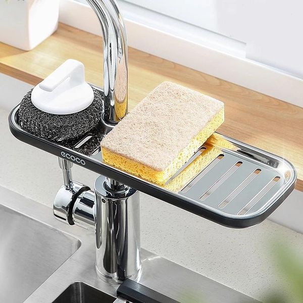 hooks & rails adjustable sink sponge holder faucet soap storage rack dish cloth drain for bathroom kitchen accessories organizer
hooks & rails adjustable sink sponge holder faucet soap storage rack dish cloth drain for bathroom kitchen accessories organizer