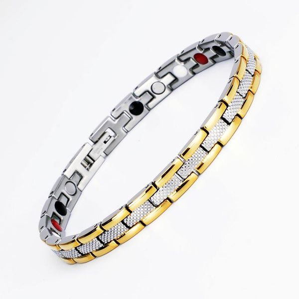 link, chain korean trend personality atmosphere punk style titanium steel pineapple pattern stainless single row magnet bracelet, Black
link, chain korean trend personality atmosphere punk style titanium steel pineapple pattern stainless single row magnet bracelet, Black