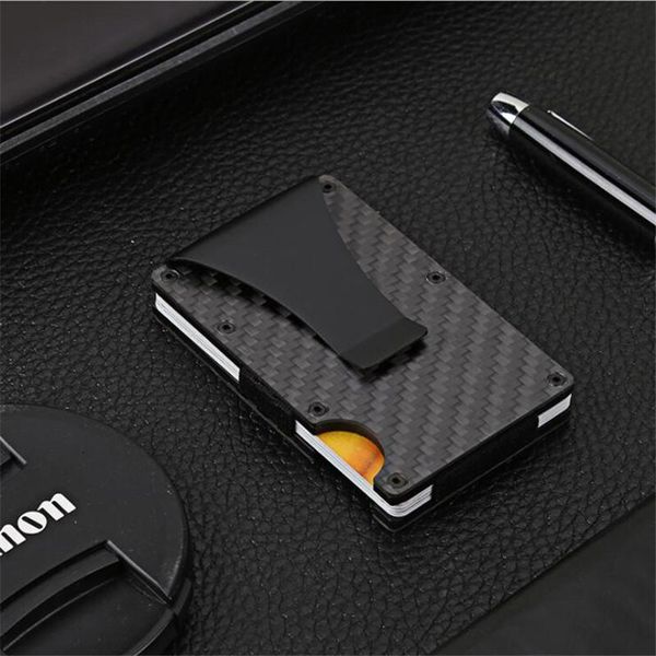 card holders carbon fiber holder rfid non-scan metal wallet purse male business carteira masculina billetera, Brown;gray
card holders carbon fiber holder rfid non-scan metal wallet purse male business carteira masculina billetera, Brown;gray