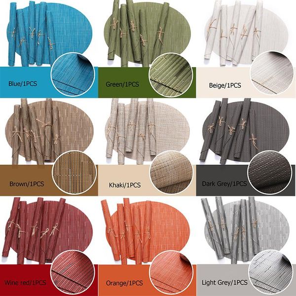 mats & pads durable oilproof antislip pvc heat pad solid color simplicity kitchen supplies practical convenient oval dinner table mat
mats & pads durable oilproof antislip pvc heat pad solid color simplicity kitchen supplies practical convenient oval dinner table mat