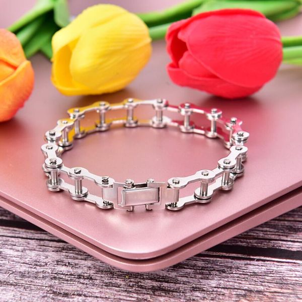 fashion men stainless steel motorcycle bike chain bracelet bangle jewelry gift link,, Black
fashion men stainless steel motorcycle bike chain bracelet bangle jewelry gift link,, Black