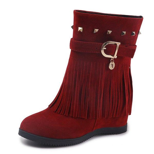 boots nice autumn tide fashion women europe and the united states flat bottom increased tassel, Black
boots nice autumn tide fashion women europe and the united states flat bottom increased tassel, Black