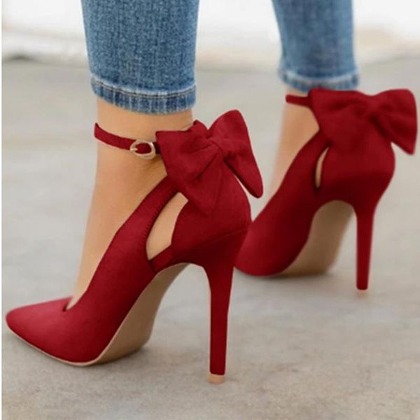 dress shoes pumps ladies buckle strap female fashion bowknot plus size 34-43 women pointed toe high heels woman thin, Black
dress shoes pumps ladies buckle strap female fashion bowknot plus size 34-43 women pointed toe high heels woman thin, Black