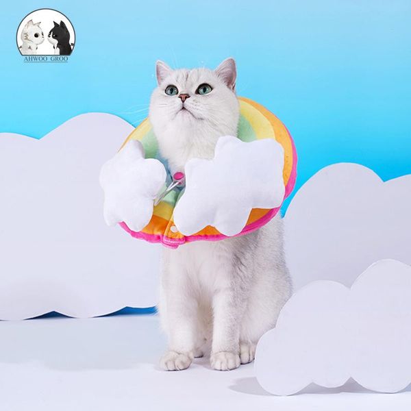 cat collars & leads elizabeth circle rainbow collar adjustable anti-scratch wound healing recovery headgear pet protection
cat collars & leads elizabeth circle rainbow collar adjustable anti-scratch wound healing recovery headgear pet protection