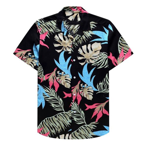 men's casual shirts tropical leaf printing for men hawaii aloha shirt short sleeve button turn-down collar harajuku blouse top, White;black
men's casual shirts tropical leaf printing for men hawaii aloha shirt short sleeve button turn-down collar harajuku blouse top, White;black