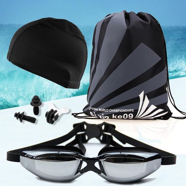swimming set pu cap electroplating silica gel waterproof goggles nose clip earplug combination men women old and young caps
swimming set pu cap electroplating silica gel waterproof goggles nose clip earplug combination men women old and young caps