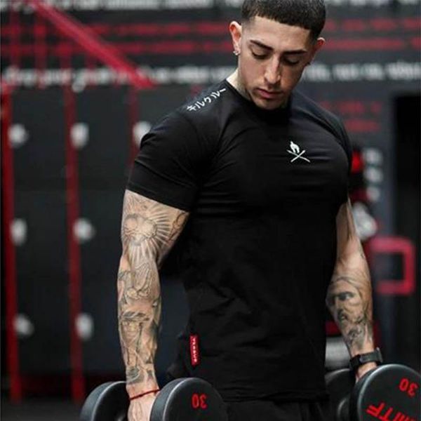 men's t-shirts men t shirts fashion summer bodybuilding letter printed tshirt gym fitness workout o-neck show muscle, White;black
men's t-shirts men t shirts fashion summer bodybuilding letter printed tshirt gym fitness workout o-neck show muscle, White;black